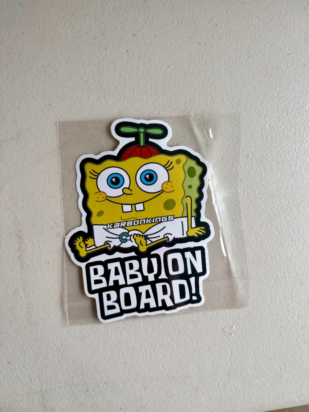 Spongebob Baby on Board Sticker